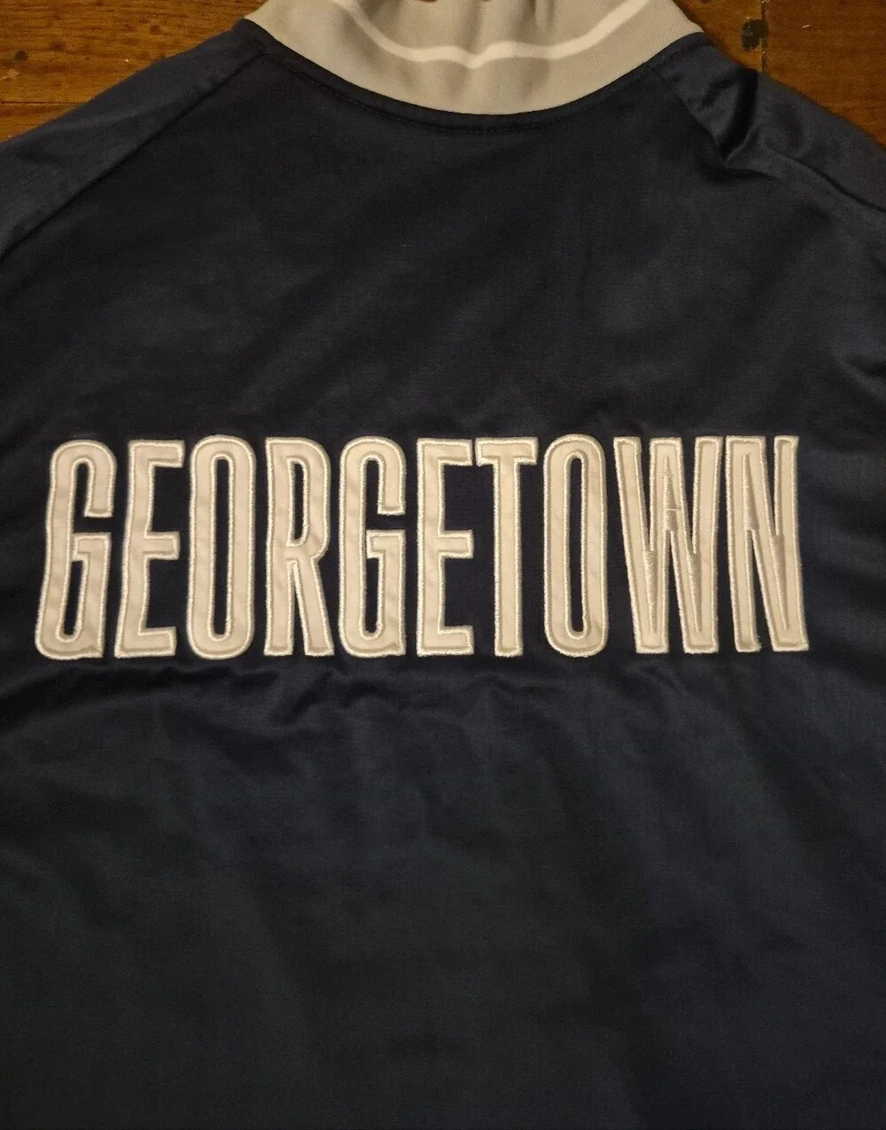 Georgetown Hoyas Mens Sz XL Warm Up Shoot Around Jersey Blue Gray